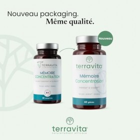 Mémoire Concentration | Ginseng Rouge de Corée + Bacopa + Actif Breveté EnXtra | 5 Heures de Vivacité et de Clarté Intellectu