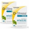 D-STRESS FOCUS Lot de 2X30 Comprimés | L-Tyrosine, Ginkgo biloba et Vitamine C | Stimule la mémoire et la concentration | Veg