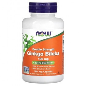 Ginkgo Biloba Double Strength, 120mg - 100 vcaps Ginkgo biloba