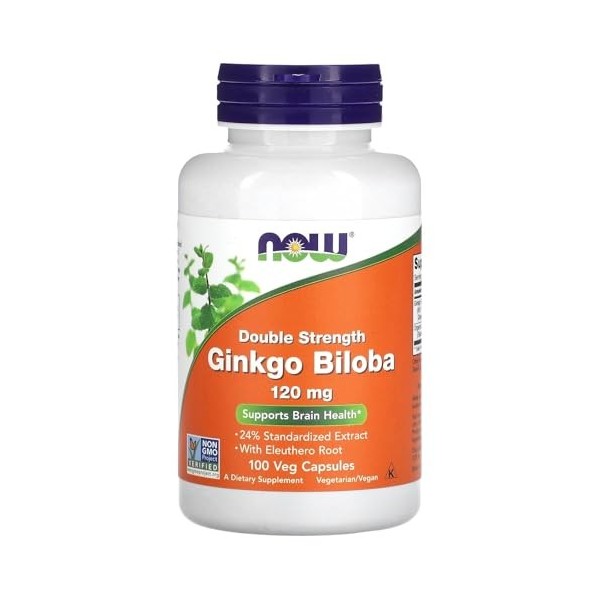 Ginkgo Biloba Double Strength, 120mg - 100 vcaps Ginkgo biloba