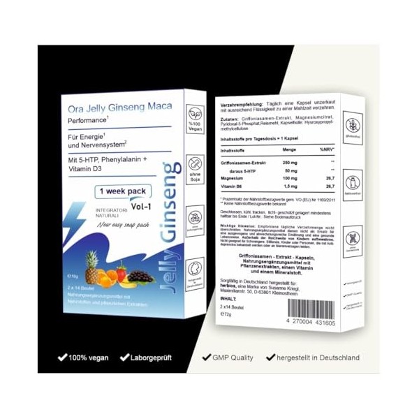 Oral Jelly Ginseng 100 14 sticks Performance