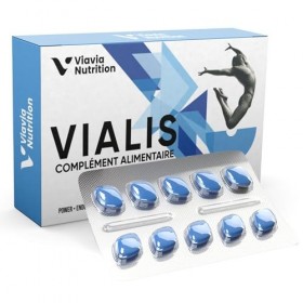 VIALIS x 10 gélules – Complément naturel à effet immédiat et durable – Extra fort – Hautement dosé avec ginseng, maca, tribul