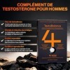 4 HIM TestoBalance - Énergie et Fonction Musculaire - avec Zinc, L-Arginine, Ginseng et Fenugrec - 60 Comprimés Végétaliens