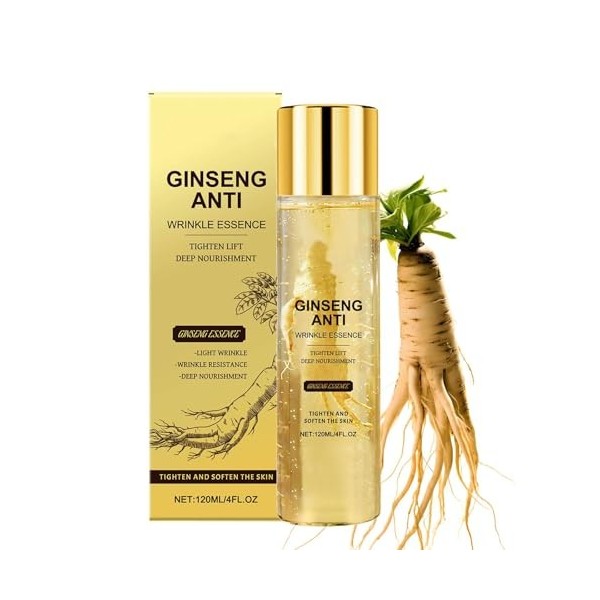 Anti Rides Puissant Immediat Serum,Skin Care Coréenne Visage,Soin Coréen Visage Essence Sérum,Ginseng Anti Rides Instant Pept...