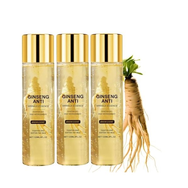 Anti Rides Puissant Immediat Serum,Skin Care Coréenne Visage,Soin Coréen Visage Essence Sérum,Ginseng Anti Rides Instant Pept...