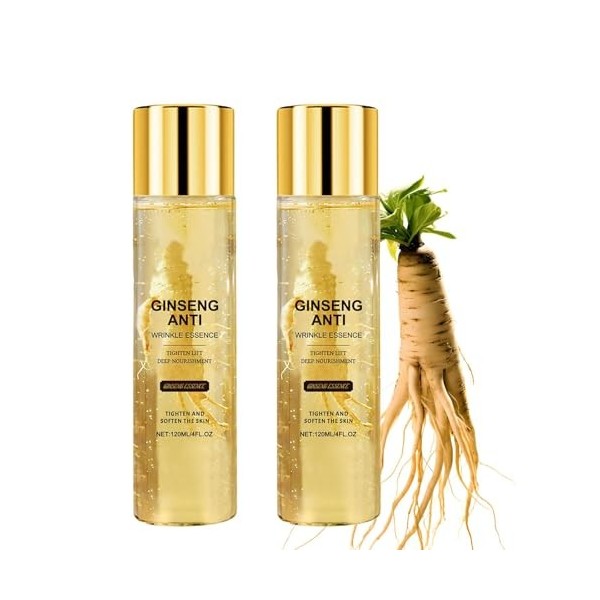 Anti Rides Puissant Immediat Serum,Skin Care Coréenne Visage,Soin Coréen Visage Essence Sérum,Ginseng Anti Rides Instant Pept...