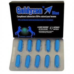 Goldyzen Blue - Compléments alimentaires à base de plantes pour hommes, Au complexe Ginseng & Reishi - Blister de 10 gélules
