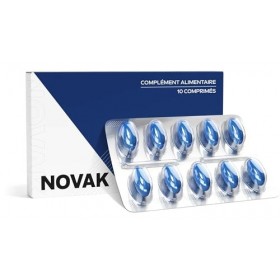 NOVAK – 10 gélules hautement dosées pour hommes actifs – Effet rapide et durable – Formule naturelle avec ginseng, maca, argi
