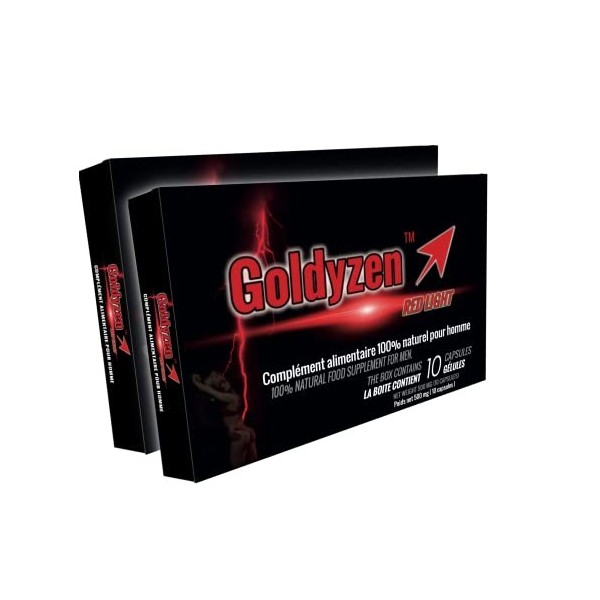 Goldyzen Red Light - Compléments alimentaires naturels pour hommes, Au complexe de Ginseng & Ashwagandha- Augmentation de la