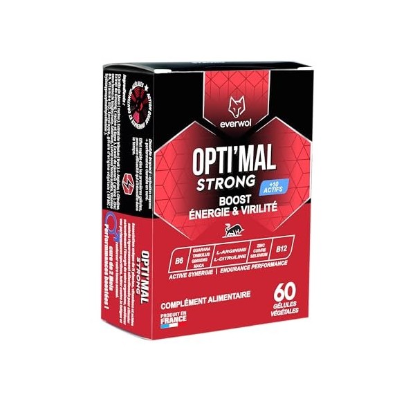 Complément Alimentaire Homme – Vigueur, Énergie, Circulation & Endurance | Ginseng, Maca, Guarana, Zinc | 60 Gélules | Tonus 