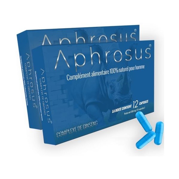 Aphrosus Complément alimentaire pour hommes à base de ginseng- Augmentation de lénergie- Effet super puissant et prolongé -1