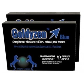 Goldyzen Blue - Compléments alimentaires naturels pour hommes, Au complexe Ginseng & Reishi - Blister de 20 gélules