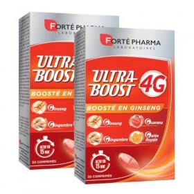 Forté Pharma - Ultra Boost 4G | Booster dEnergie - Anti-Fatigue | Giseng - Guarana - Gelée Royale - Gingembre | Complément A