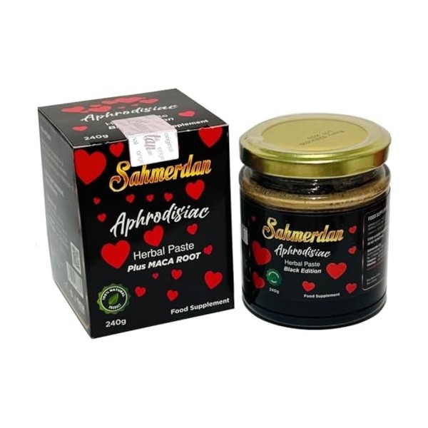 Sahmeran 240G Black Edition SaHMERDAN Aphrodisiac MACUN Pâte à base de plantes Noir 