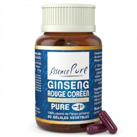 Ginseng Rouge de Corée 1000mg | Panax Ginseng Concentration Maximale en Ginsénosides | Énergie Mentale & Physique | Adaptogèn