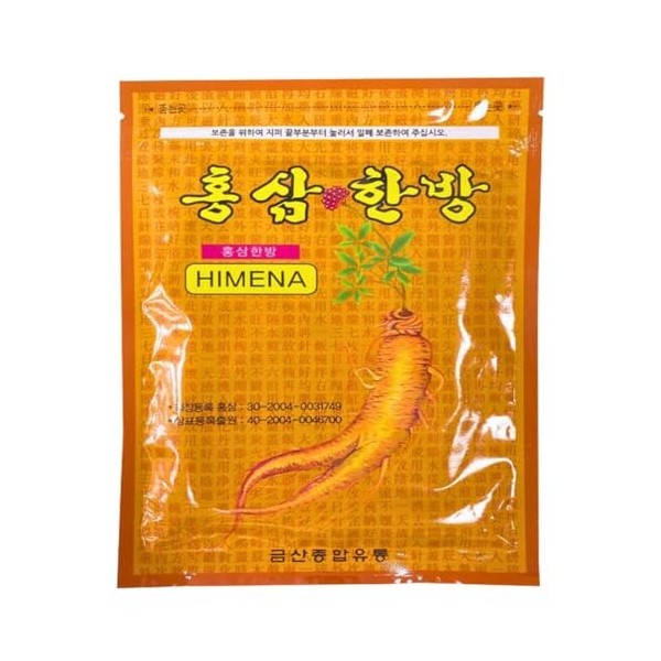 HIMENA Lot de 2 paquets de 40 patchs à base de ginseng rouge pour genoux, articulations, cou, dos, muscles, épaules