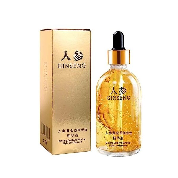 Essence de ginseng, sérum anti-rides au ginseng, polypeptide anti-âge, réduit les ridules, lisse le visage, hydrate la peau, 