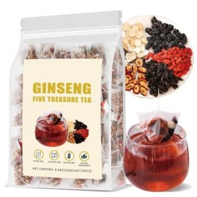 Générique Ginseng Five Treasures Kidney Tea, TeaBags, Ingredients Formula 1 Pack/25 Bags 