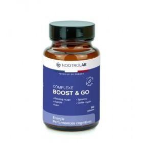 Complexe Boost & Go – Ginseng Rouge, Acérola Vitamine C, Kola, Spiruline & Gelée Royale – Énergie & Performances Cognitives –