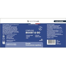 Complexe Boost & Go – Ginseng Rouge, Acérola Vitamine C, Kola, Spiruline & Gelée Royale – Énergie & Performances Cognitives –