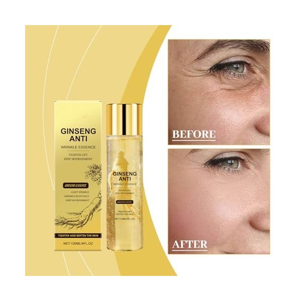 Serum Anti Rides Puissant Immediat,Soin Produit Coréen Visage,Ginseng Anti Rides Instant Peptide Serums,Soin Coréen Visage Es