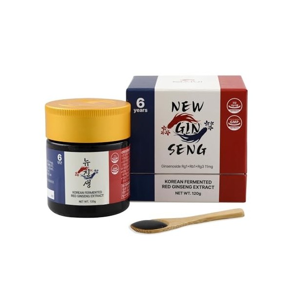 SAMSIDAE – New Ginseng Rouge Coréen Fermenté, Extrait Concentré 120g, Double Formule Innovante Classique + Fermenté , Racine
