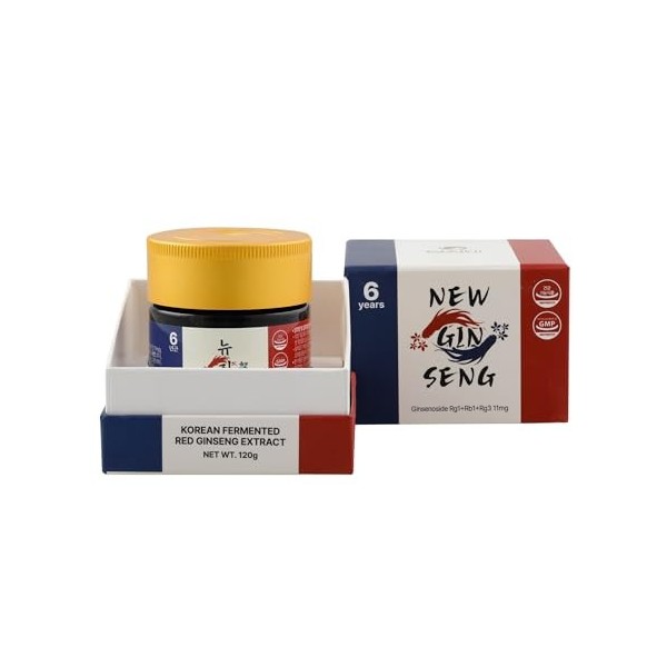SAMSIDAE – New Ginseng Rouge Coréen Fermenté, Extrait Concentré 120g, Double Formule Innovante Classique + Fermenté , Racine