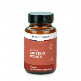 Ginseng Rouge – Vitalité, Énergie & Endurance – Plante Adaptogène – Racine de Panax ginseng - 60 Gélules Végétales – Nootrola
