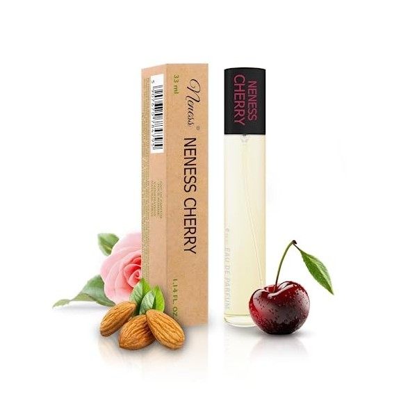 Neness N244. Cherry Eau de Parfum pour Femmes et Hommes - Compositions Aromatiques de Longue Durée - Parfums Unisexes pour To