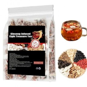 30 sachets de ginseng bio aux huit trésors pour les reins - Ginseng et mûrier - Pour les reins - Pour hommes et femmes 1Pcs/ ...