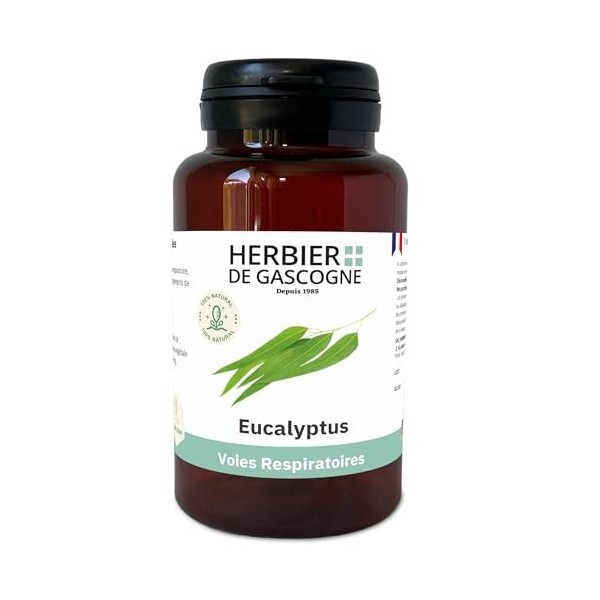 Eucalyptus 250mg | 200 gélules | Bien-être respiratoire | Maux de lhiver | 250 mg dosage 100% naturel sans additif et non co