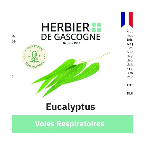 Eucalyptus 250mg | 200 gélules | Bien-être respiratoire | Maux de lhiver | 250 mg dosage 100% naturel sans additif et non co