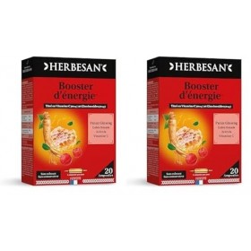 HERBESAN®-Panax Ginseng Meyer, Gelée Royale, Vitamine C, Acérola- Booster toniques, défenses immunitaires- 20 ampoules de 10m...
