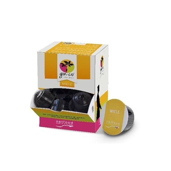 Gin-co Miel, Boisson au ginseng sans gluten et lactose, Goût intense et crémeux avec du miel