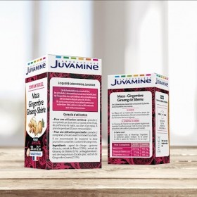 JUVAMINE Maca Gingembre et Ginseng de Sibérie, Tonifiant Sexuel, Tonus et Vigueur, Tonifiant, Stimulant, Programme de 20 jour...