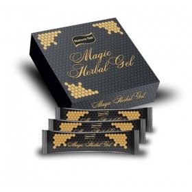 Natural Agent for Men Strong and High Dose with Ginseng and Gingko Biloba-Ginseng Herbal Gel 12 x 12 - Herbal Blend Honey Her