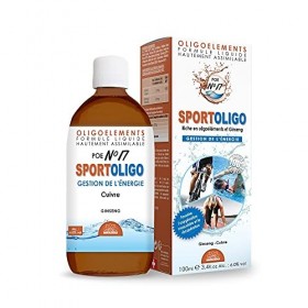 POE N°17 - SPORTOLIGO - Préparation en oligoéléments, Ginseng, Endurance, énergie - 500 ml - BIOLIGO