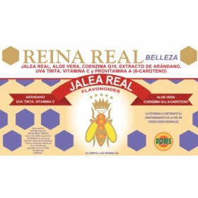Robis Reina Real Belleza | Gelée Royale Fraîche | Skins secs et mal nourris - ongles faibles et fragiles - cheveux fragiles e