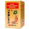 Ginseng Pur de Corée, 500 mg, 100 Gélules | Panax Ginseng 100% Sans Additifs et Coréen Authentique | Énergie Physique et Ment...