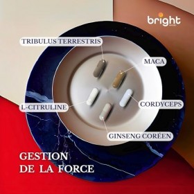 Gestion de la Force - Tribulus terrestris, Maca, L Citruline, Cordyceps et Ginseng Coréen – Sans OGM, PHYTO GUIDE | Formule p