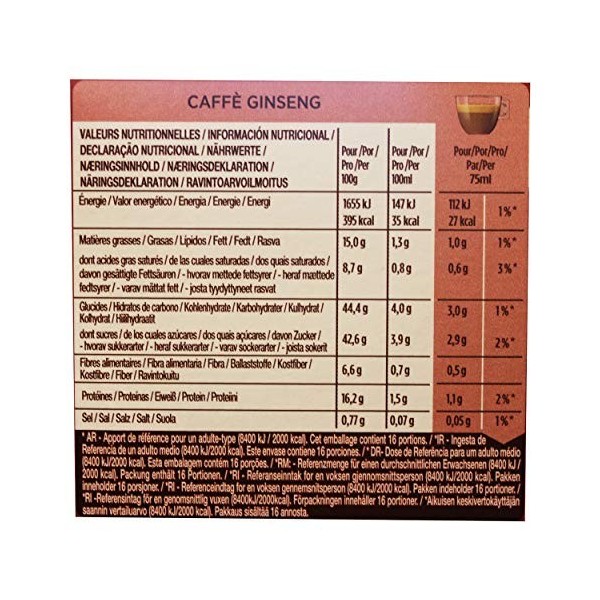 Nescafé Dolce Gusto Caffé Ginseng Ginseng coréen café en capsules 16 capsules