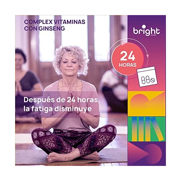 NOUVEAU - Mélange de vitamines pour revitaliser le corps avec le Ginseng | Vitamines B1,B2,B3,B5,B6,B7,B9,B12, Ginseng & Guar