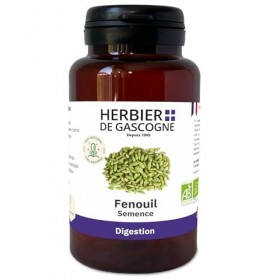 Fenouil BIO | 200 gélules | Digestion | 250 mg dosage 100% naturel sans additif et non comprimé | LHERBIER DE GASCOGNE | Her