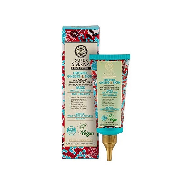 Natura Siberica Super Limonnik, ginseng & biotine Masque pour tous types de cheveux 100 ml