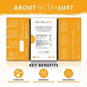 NutraLust – Contenant de lAshwagandha, du Muira Puama et du Ginseng – Aide à améliorer la passion et lendurance – 40 sachet G...