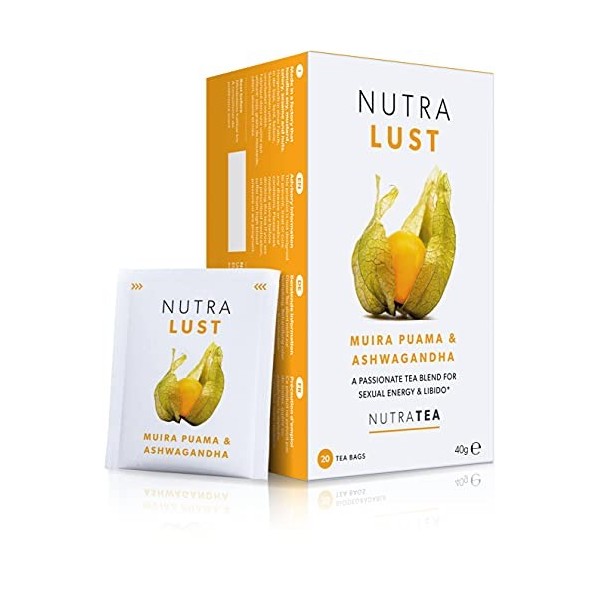 NutraLust – Contenant de lAshwagandha, du Muira Puama et du Ginseng – Aide à améliorer la passion et lendurance – 40 sachet G...