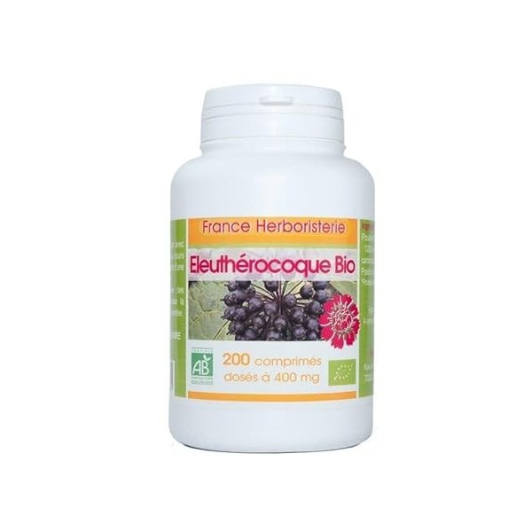 ELEUTHEROCOQUE BIO AB 200 comprimés dosés à 400mg en comprimés.