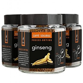 King Cup - 3 pots de 50gr chacun de café soluble au ginseng, café au ginseng aromatisé instantané avec solubilité supplémenta...