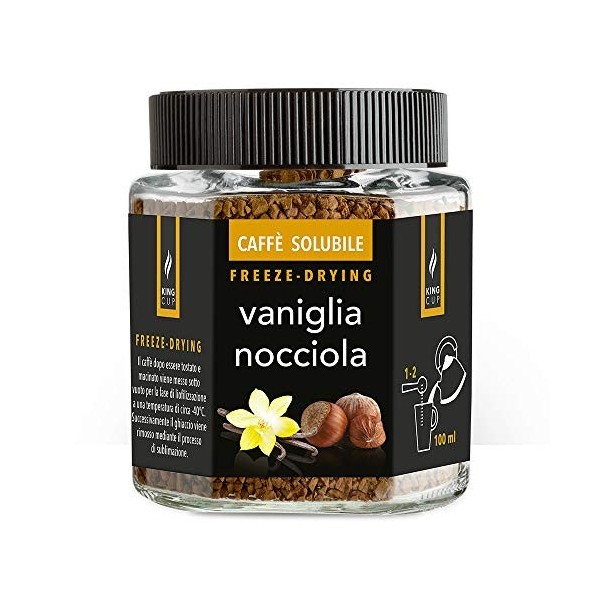 King Cup - 3 pots de 50gr chacun de café soluble au ginseng, café au ginseng aromatisé instantané avec solubilité supplémenta...