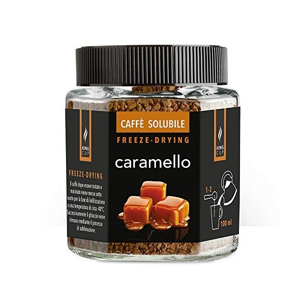 King Cup - 3 pots de 50gr chacun de café soluble au ginseng, café au ginseng aromatisé instantané avec solubilité supplémenta...